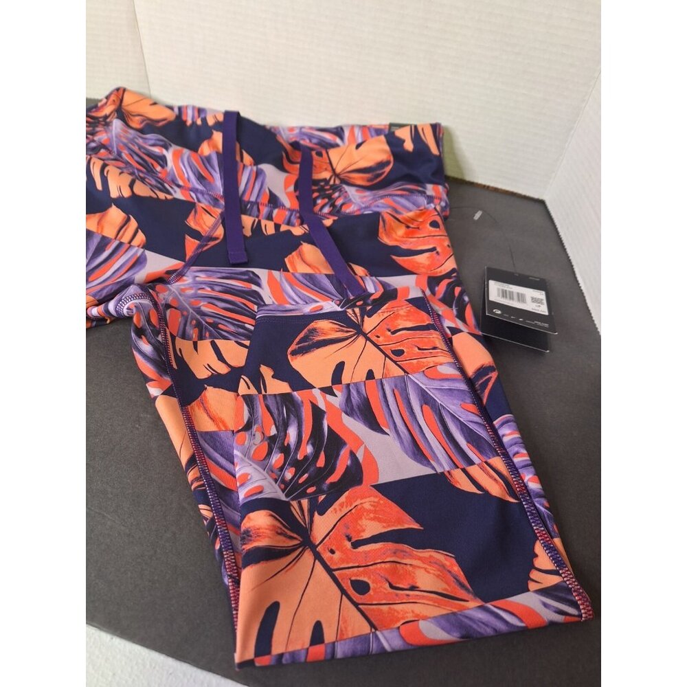 Nike Running Tight Fit Womens 1X 33X22 Dri Fit Fast Run High Rise CU8424-529 - Picture 1 of 10